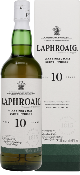 Laphroaig 10 Years Old Islay Single Malt in GP 40% 0.7l