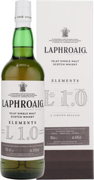 Laphroaig Elements 1.0 Islay Single Malt in GP 58.6% 0.7l